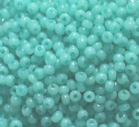 50g 6/0 Milky Light Turquoise Opal Seed Beads